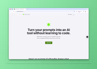 Daisychain - AI Prompt Workflow Platform