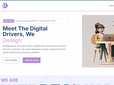 Webflow Website Development for Small Business