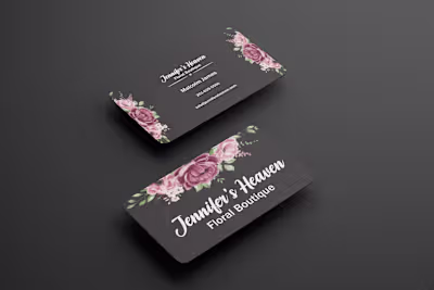 Business Card Redesign for Jennifer's Heaven