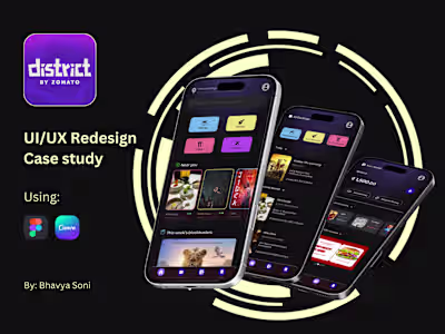 DISTRICT by Zomato: App Redesign