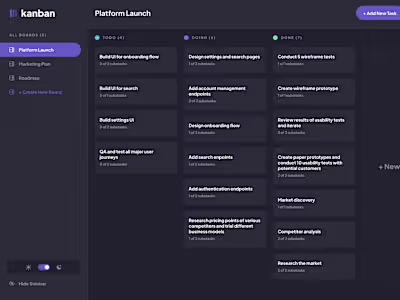 Kanban Project and Task Management Tool