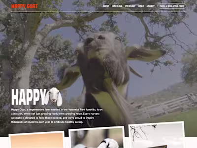 Happy Goat Website Design & Build
