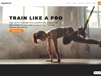 Framer Website for a Fitness Gym