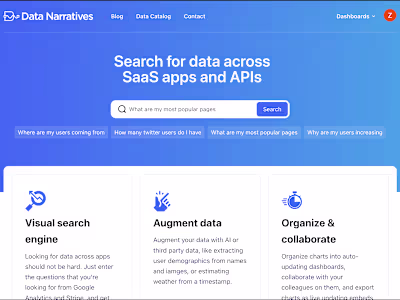 Data Narratives: search your data like you Google