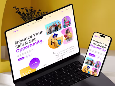 Landing page design