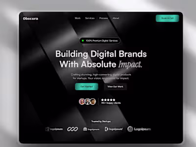 Obscura Agency Website Redesign