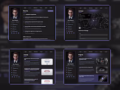 Resume Website For Researcher, Faculty, Teacher