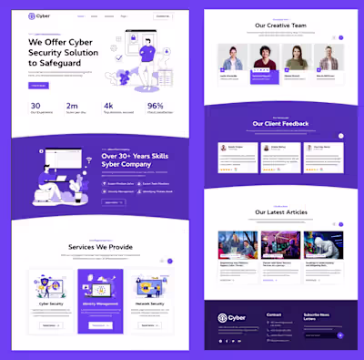 Strategic and modern website design created in Figma --> ble...