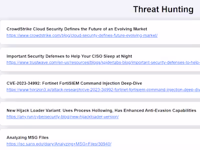 Automated Cybersecurity Report
Aggregator and Notifier