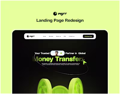 Wyrr Landing Page Redesign