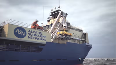 Industrial 3D Animation: Cable-Laying Ship