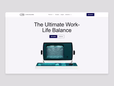 Lumon Industries website concept