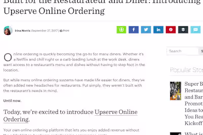 Blog copy sample