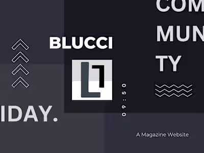 BLUCCI: A Magazine Webapp