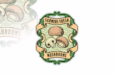 Farmers Fresh Mushrooms Logo Proposal :: Behance
