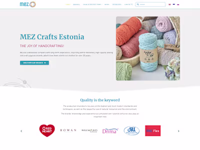 MezCrafts website redesign with Elementor / Wordpress
