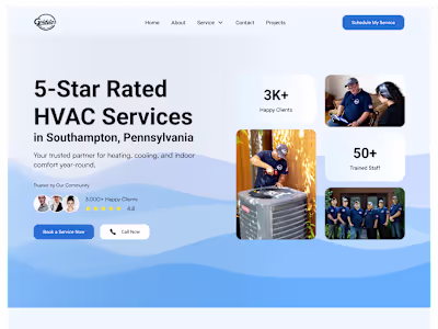 Gold Star Heating & Cooling Website Redesign