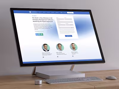 Brand Identity Analyses, Webinar Landing Page and Deck