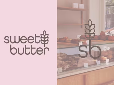 Sweet Butter Bakery Brand and App Design 