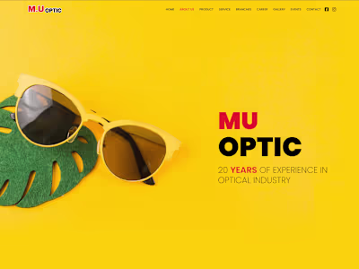Optical Corporate Website (CMS)