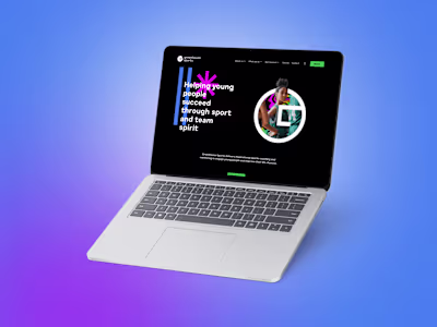 Website Redesign and Brand Implementation for Sports Charity