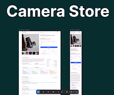 Working on E-Commerce Camera Store