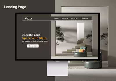 User Friendly Furniture Landing Page :: Behance