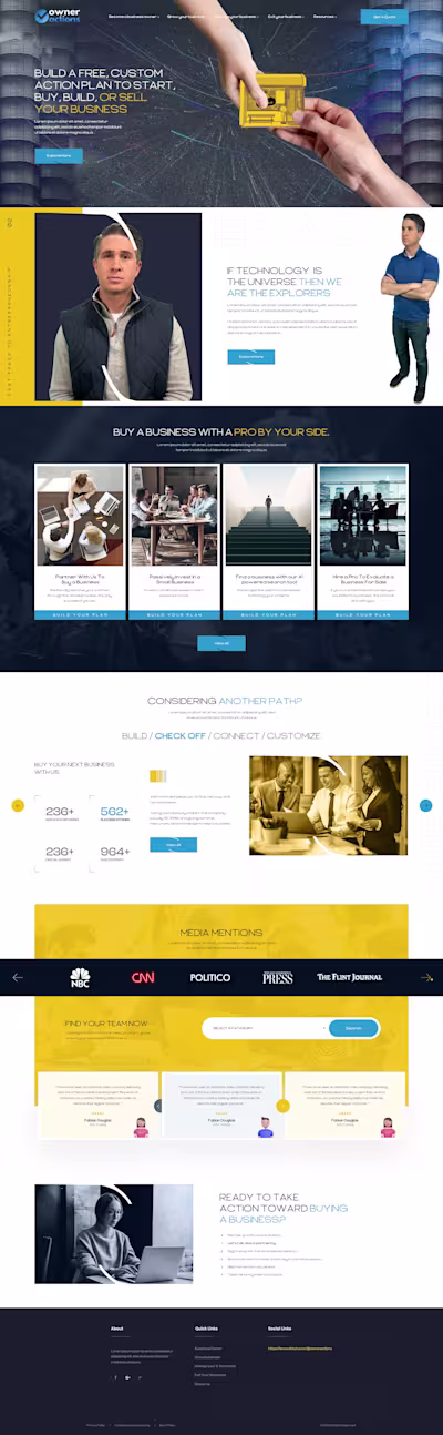 Business Consulting Website Redesign