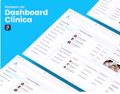 Redesign of medical Dashboard