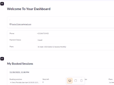 Baseball Academy Booking Portal with Softr