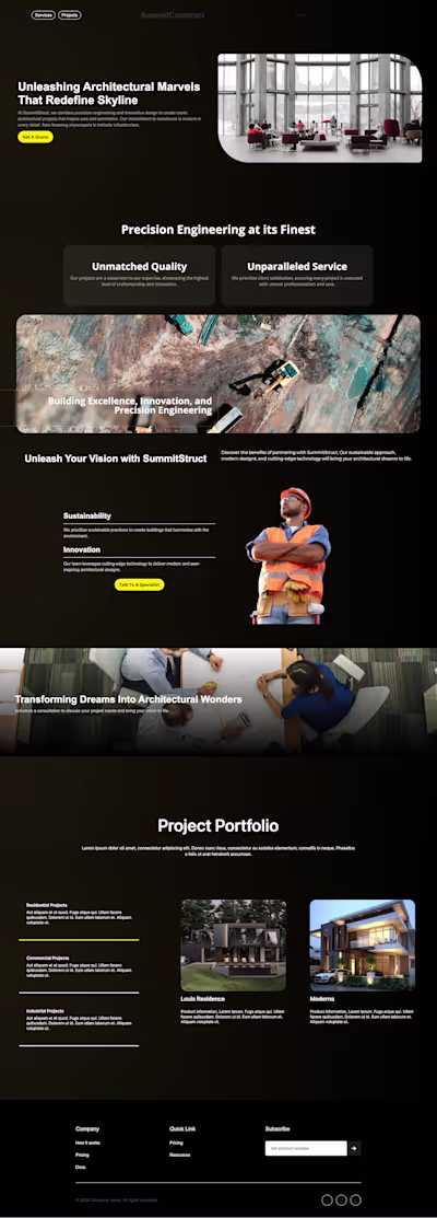 Construction Company | Website Developement