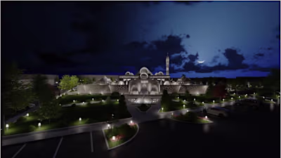 Contemporary designed mosque