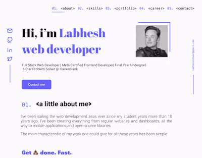 Developer's Portfolio