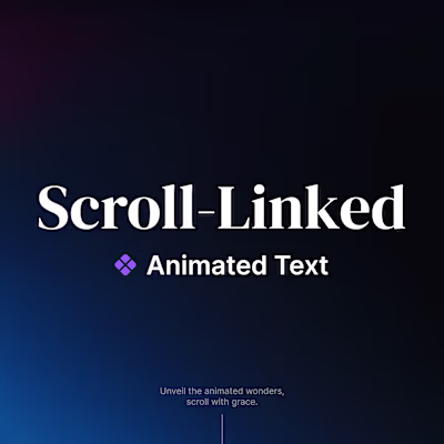 Scroll Sync text Animation - Framer