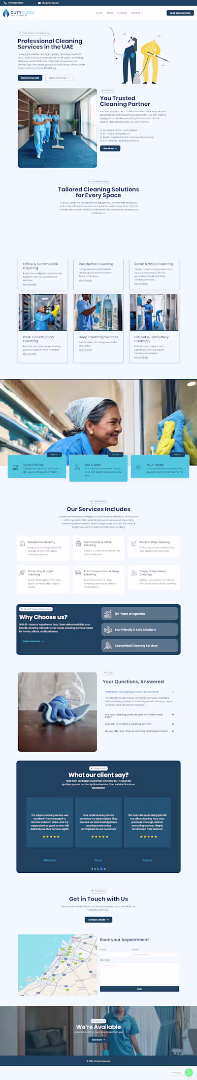 Duty Clean – Professional Cleaning Services Website