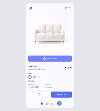 Furniture AR Preview (Mobile Experience)