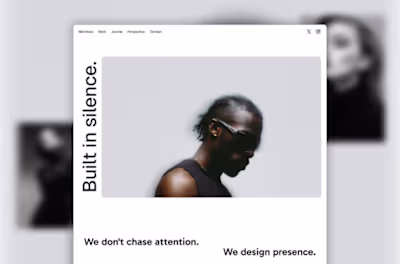 I designed Noirva as a quiet, intentional digital presence b...