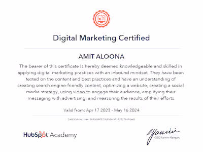 DIGITAL MARKETING CERTIFIED AND SEO EXPERT