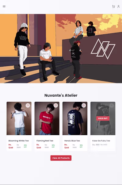 Responsive Website Development for Nuvante India