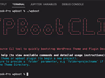 WPBoot - A FREE and OpenSource Liteweight CLI Tool