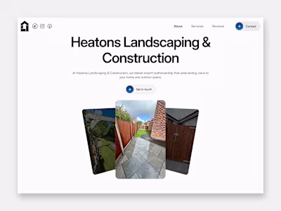 Heatons Landscaping - Framer Construction Website