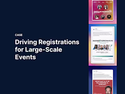 Event marketing for professional events