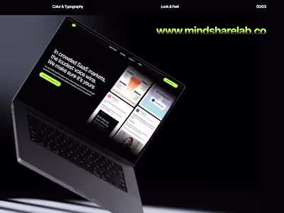 Mindshare Lab - Landing page (Design and Development service)