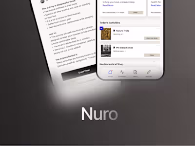 iOS App for Health and Wellness