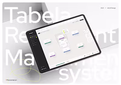 Tabela - Restaurant reservation system 