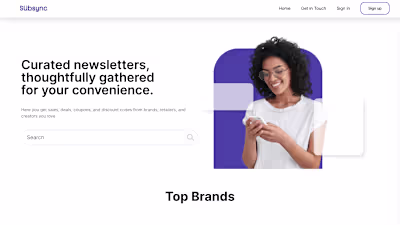 Just finished a modern, high-converting newsletter website f...