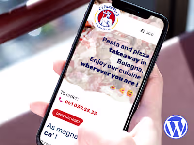 Pasta & Pizza Shop - WordPress Website