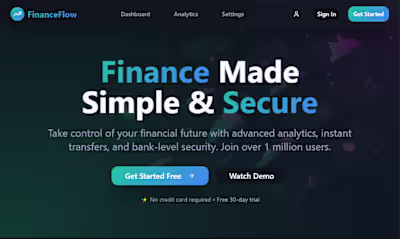 Finance Flow – Smart, Intuitive Financial Management