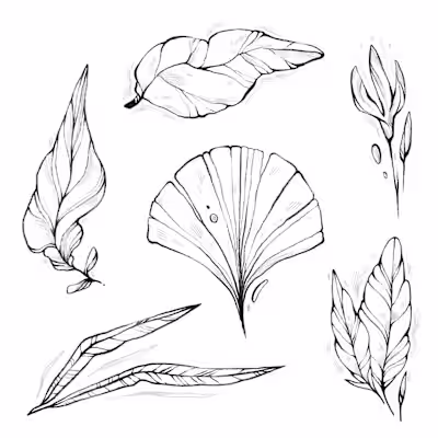 black and white floral tattoo designs🌿