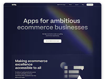 Hypa web design, logo and branding